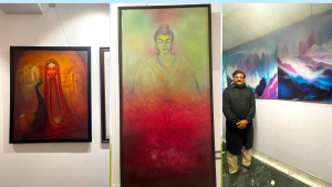 #ART EXHIBITION The first ever curated 100 Artists' Show is taking place at the Samanvai Art Gallery in Jaipur. Aptly titled, 'A 100 Many - Splendoured Things', it is a show of evocative paintings, sculptures and prints in various mediums from each of the 100 participating artists.
