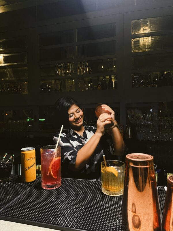 Radhika Agarwal at a bar takeover in Jaipur 