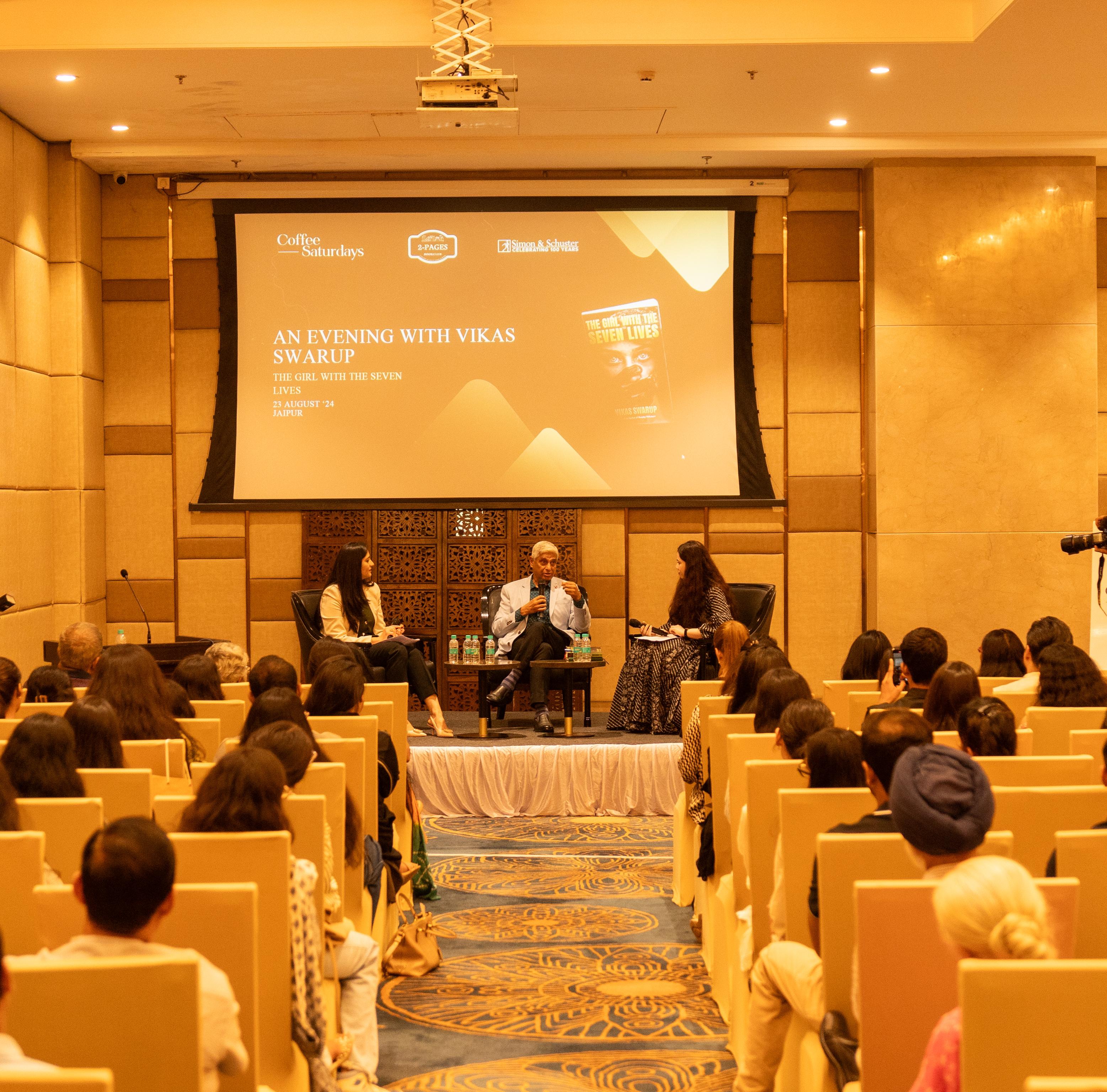 vikas swarup in jaipur for a talk 